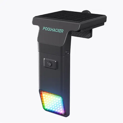 Poolhacker Poolside Solar light, for Inground & Above Ground Pool,Submersible Pool Lights with Remote, Waterproof Design (Black, 1 Pack)Decorative Lighting